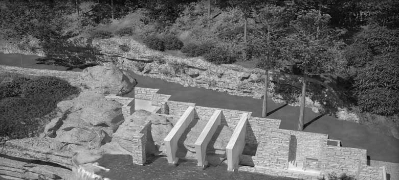 流水别墅建筑装饰步骤图gif